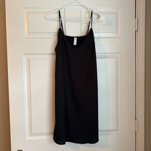 Stars Above Black V-Neck Dress